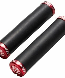 Reverse Components Reverse - Poignées Seismic Ergo Lock On Ø32 Mm X 145 Mm -Vélos électriques Soldes 2022 reverse poignees seismic ergo lock on 32mm rouge noir 3840x2160