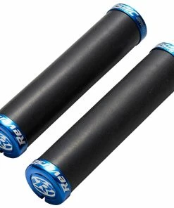 Reverse Components Reverse - Poignées Seismic Ergo Lock On Ø34 Mm X 145 Mm -Vélos électriques Soldes 2022 reverse poignees seismic ergo lock on 34mm noir bleu 3840x2160