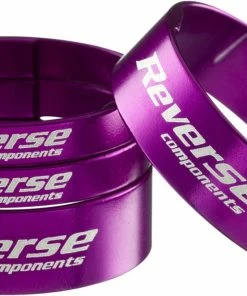 Reverse Components Reverse - Set D'entretoises De Direction “Spacer 1 1/8" -Vélos électriques Soldes 2022 reverse ultra light spacer lila 3840x2160
